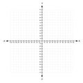 Blank x and y axis Cartesian coordinate plane with numbers with dotted line on white background vector