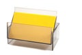 Blank Yellow Business / name card Royalty Free Stock Photo