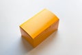 Blank yellow cardboard box mockup Royalty Free Stock Photo