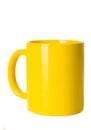 Blank yellow cup Royalty Free Stock Photo
