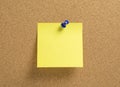 Blank yellow notepaper Royalty Free Stock Photo