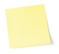 Blank Yellow Post-It To-Do List Sticky Note Sticker Royalty Free Stock Photo