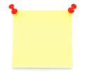 Blank Yellow Post-it Note Royalty Free Stock Photo