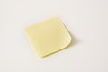 Blank yellow sticky note