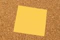 Blank yellow sticky note Royalty Free Stock Photo