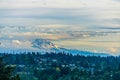 Mount Rainier Cloud Cover 2 Royalty Free Stock Photo