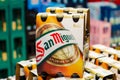 Blankenheim, Germany - July 27, 2019: San Miguel Beer for sale in the store