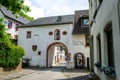 Blankenheim, Germany - July 26, 2019: View of city gate and building in Blankenheim