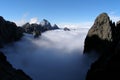 Blanket of clouds, mountains of Corsica