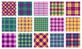 Blanket texture. Seamless geometric pattern of traditional tartan plaid fabric, rustic stripe repeating background