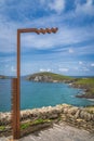 Blasket Island Viewpoint with scenic Dunmore Head in Dingle Peninsula Royalty Free Stock Photo