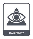 blasphemy icon in trendy design style. blasphemy icon isolated on white background. blasphemy vector icon simple and modern flat