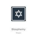 Blasphemy icon vector. Trendy flat blasphemy icon from religion collection isolated on white background. Vector illustration can