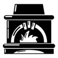 Blast furnace icon, simple style.