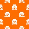 Blast furnace pattern vector orange