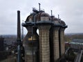 A blast furnance in the Landschaftspark Duisburg-Nord Royalty Free Stock Photo