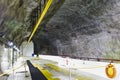 Blasted rock turbine room