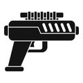 Blaster gun icon, simple style Royalty Free Stock Photo