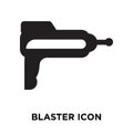 Blaster icon vector isolated on white background, logo concept o