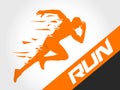 Blasting sprint run start vector artwork