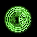 blastocyst fertilization neon glow icon illustration