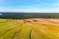 Blatna irrigation canal at Ryzovna from above Royalty Free Stock Photo