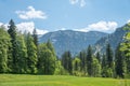 Blauberge mountains, spring landscape upper bavaria