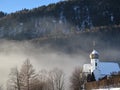 Ausblick auf sonnige AllgÃÂ¤uer Alpen NÃÂ¤he FÃÂ¼ssen, Bayern Royalty Free Stock Photo