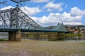 Blaues Wunder, blue miracle, bridge in Dresden, Germany Royalty Free Stock Photo