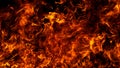 Blaze fire flame background. Abstract fire flame background. Fire flame texture. Texture of fire on black background. Flames on Royalty Free Stock Photo