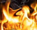 Blaze fire flame background Royalty Free Stock Photo