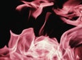 Blaze fire flame background and textured, pink and black Royalty Free Stock Photo