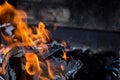 Blaze fire from flame. Royalty Free Stock Photo