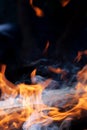 Blaze fire flame texture background Royalty Free Stock Photo