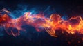 blaze merging fire Royalty Free Stock Photo
