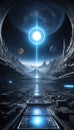 QuantumQuotient\'s Tomorrow Trail: DataEclipse Odyssey. AI generate