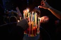 Blazing Amazing Birthday Candles. Happy Birthday.