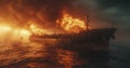 Blazing Disaster - Assessing the Ecological Impact of a Burning Oil Tanker