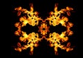 Blazing fire shape