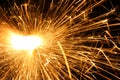 Blazing sparks Royalty Free Stock Photo