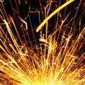 Blazing sparks Royalty Free Stock Photo