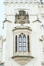 Blazon on tower of palace Hluboka