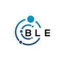 BLE letter logo design on white background. BLE creative initials letter logo concept. BLE letter design
