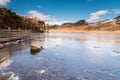 Blea Tarn frozen Royalty Free Stock Photo