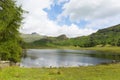 Blea Tarn Lake District Cumbria England UK between Great Langdale and Little Langdale Royalty Free Stock Photo
