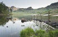 Lake District Fence Reflection Royalty Free Stock Photo