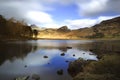 Blea Tarn and surrounding fells Royalty Free Stock Photo