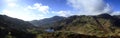 Blea Tarn and surrounding fells Royalty Free Stock Photo
