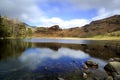 Blea Tarn and surrounding fells Royalty Free Stock Photo