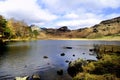 Blea Tarn and surrounding fells Royalty Free Stock Photo